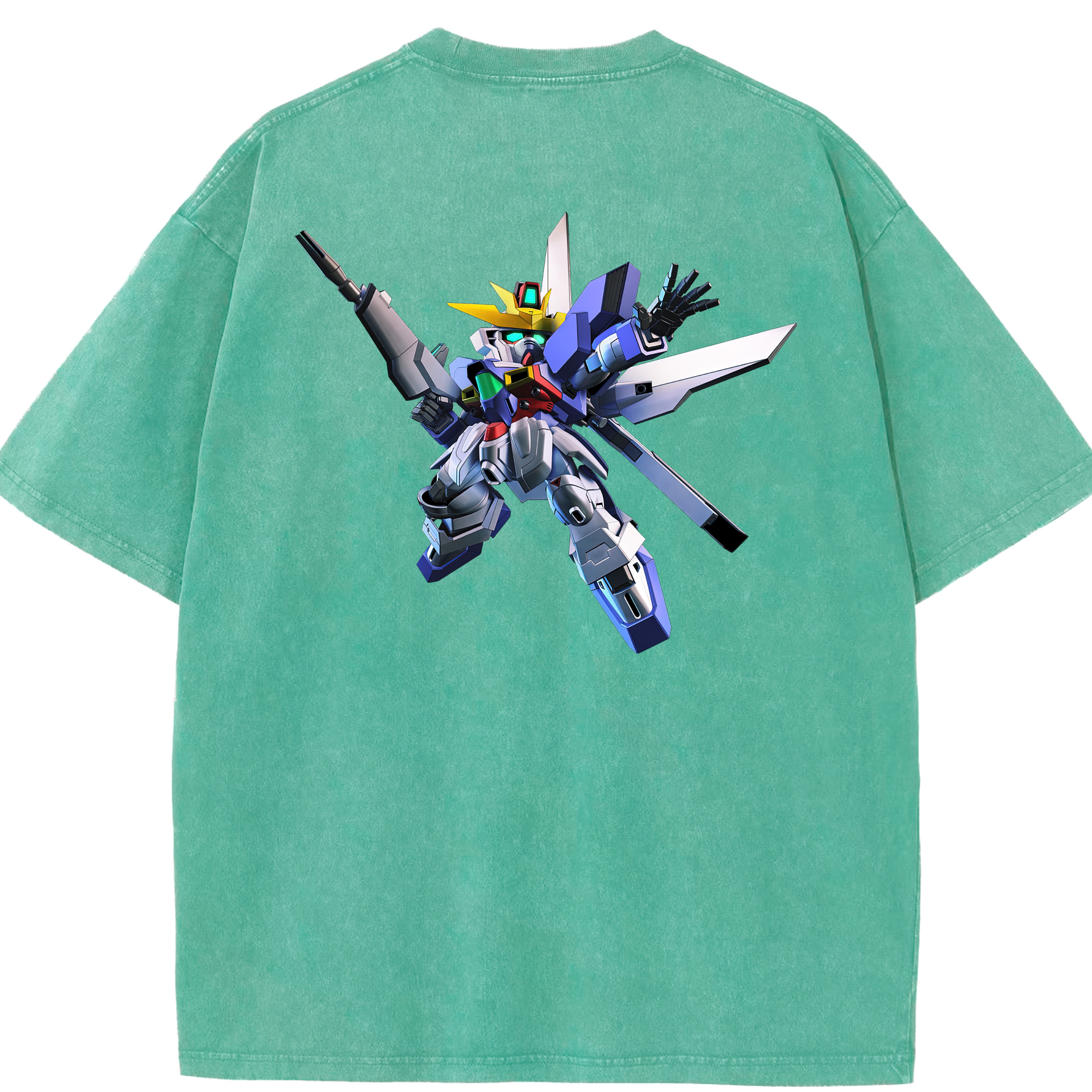 （画像用） 機動戦士ガンダム Mobile Suit Gundam 綿100% ヴィンテージ風 半袖Tシャツ（背面プリント）